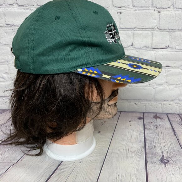 Vintage Trucker Hat Cap Strap Back Green STAJAS Oilfield Trucking Adjustable - Picture 4 of 8